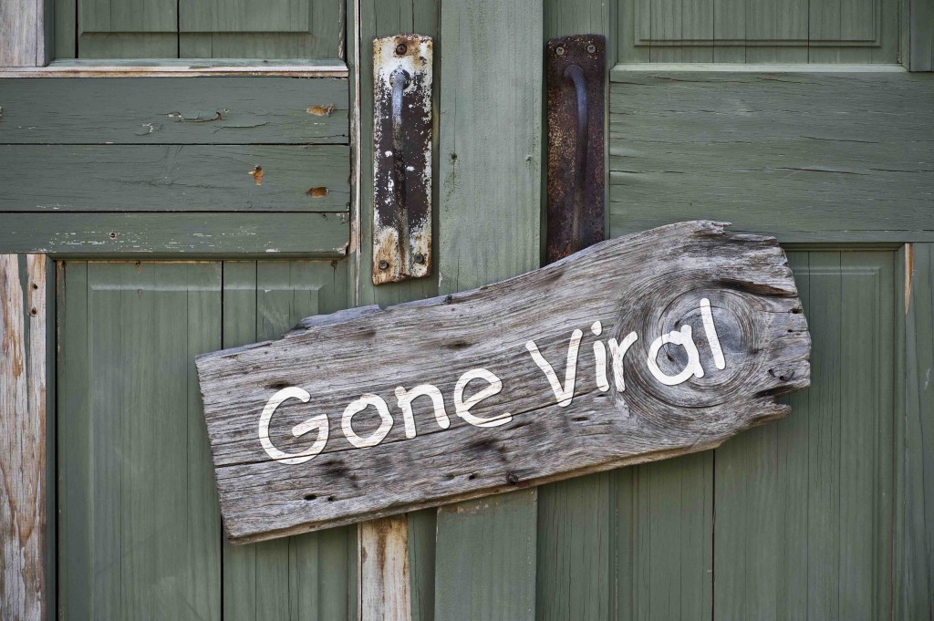 Old gone viral sign.